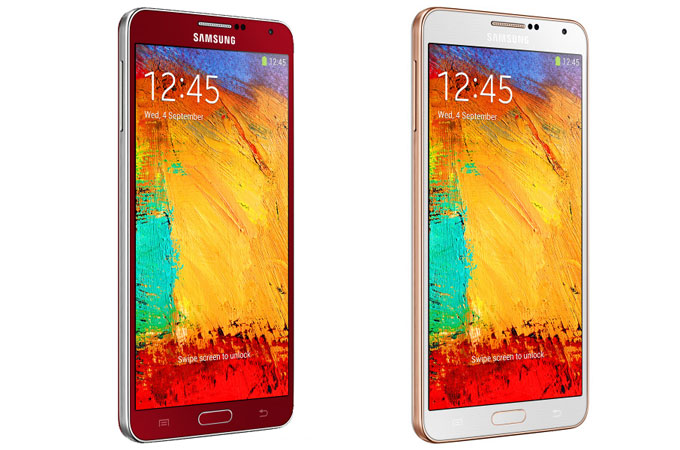 Samsung เปิดตัว Galaxy Note 3 กับ 2 สีใหม่ แดง (Red) และ ทอง (Rose Gold)