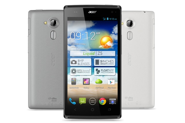 Acer เปิดตัว Acer Liquid Z5 หวังเจาะตลาดสมาร์ทโฟนจอใหญ่ ราคาจิ๋ว
