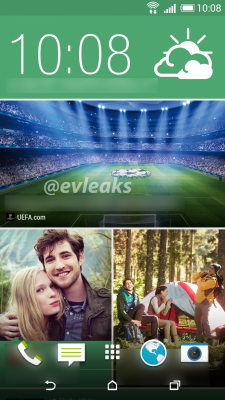 @evleaks หลุดภาพหน้า  homescreen ของ HTC M8 เผยใช้ปุ่มบนหน้าจอจริง!