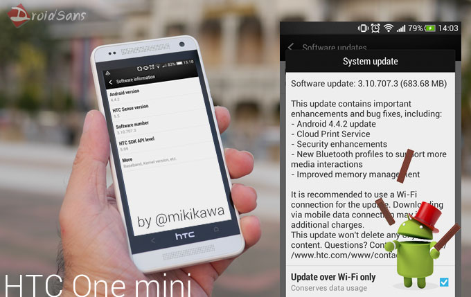 HTC One Mini ได้รับ Update KitKat 4.4.2 แล้วเหมือนกันจ้า