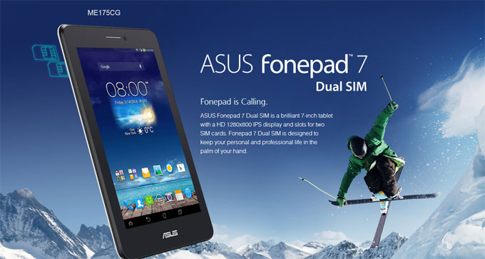 Asus เสริมทัพแท็บเล็ตด้วย Fonepad 7 Dual SIM ราคาสุดคุ้ม 5,900 บาท