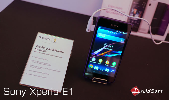 เปิดราคา Sony Xperia E1 4,490 บาท ส่วนรุ่น Dual ราคา 4,990 บาท