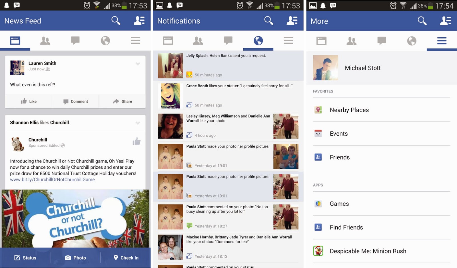 Facebook 9.0.0.0.19 มาแล้วครับ Flat UI แบบได้ทุกคน