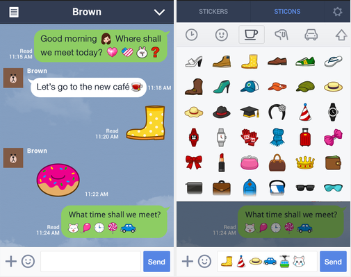 Line ออกอัพเดทใหม่เพิ่ม “Sticons” ไอคอนน่ารักๆใช้แทน Emoticon