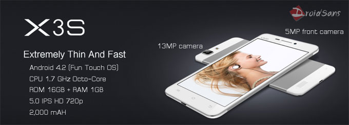 Vivo X3S วางจำหน่ายแล้ว 12,990 บาท 8 core บางเฉียบ ระบบเสียง Hi-Fi