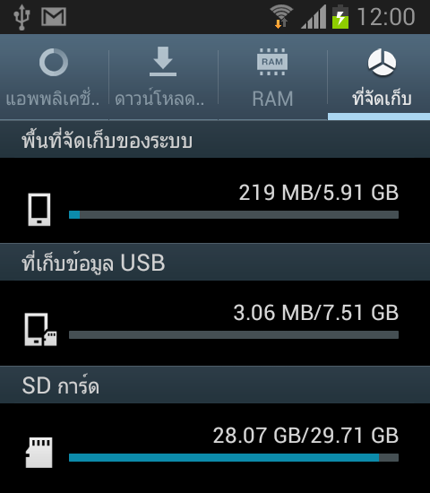 [กระทู้แนะนำ] วิธีเพิ่มพื้นที่ลงแอพให้ Galaxy S2