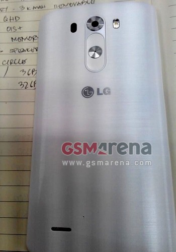 หลุดภาพพร้อมสเปคของ LG G3 คอนเฟิร์มกันให้ครบก่อนงานเปิดตัวปลายเดือนนี้