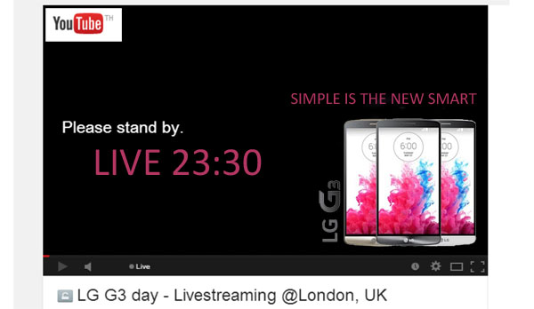 ร่วมชมงานเปิดตัว LG G3 คืนนี้ ถ่ายทอดสดเวลา 23:30
