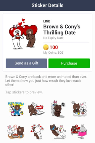 สติ๊กเกอร์ LINE ดุ๊กดิ๊กเวอร์ชั่นใหม่มาแล้ว Brown & Cony’s Thrilling Date