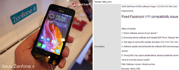 Asus ปล่อยซอฟต์แวร์อัพเดทให้ Zenfone 4, 5, 6 แก้ไขปัญหาเล่น Facebook ไม่ได้