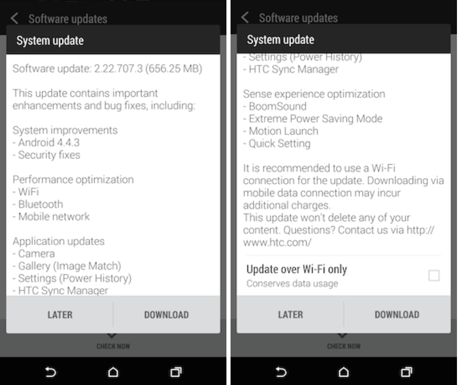 HTC One M8 เครื่องศูนย์ไทยได้รับอัพเดต Android 4.4.3 แล้ว! จัดด่วน!!
