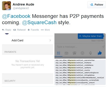 Facebook เตรียมเปิดให้โอนเงินหากันได้ผ่าน Messenger