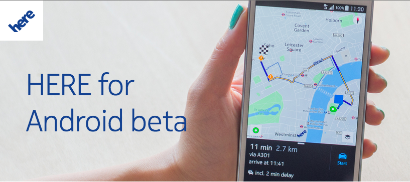 Nokia เปิดให้ผู้ใช้ Android ทั่วไปโหลด HERE Maps เวอร์ชันเบต้าแล้ว