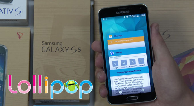 Samsung Galaxy S5 มีแววได้อัพเป็น Android 5.0 Lollipop ธันวาคมนี้