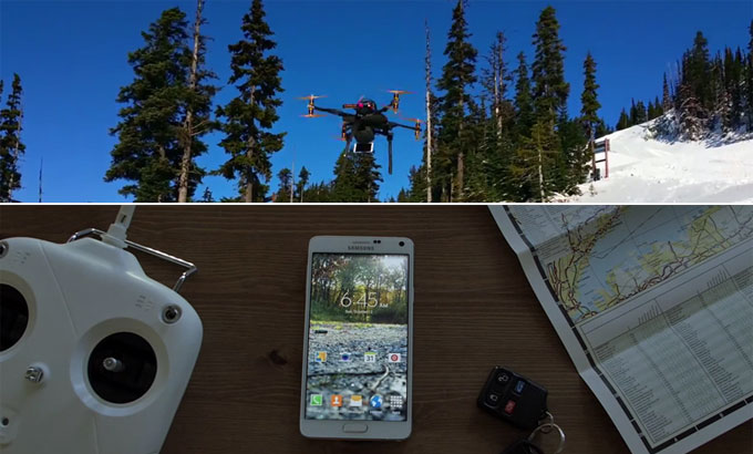 ปล่อย Galaxy Note 4 ล่องลอยไปกับ Drone เก็บวิวสวยๆ ด้วยความละเอียด 4K