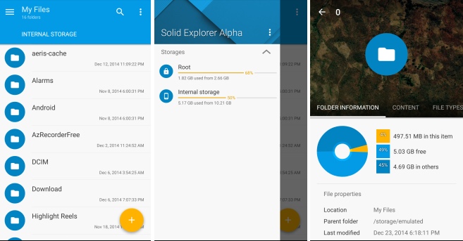 Solid Explorer 2.0 [Alpha] แอพจัดการไฟล์สุดเจ๋ง ปรับปรุงหน้าตาใหม่ Material Design มาเต็ม