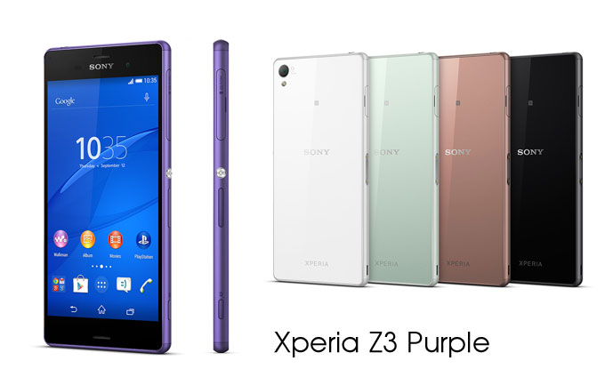 Sony เตรียมปล่อย Xperia Z3 สีม่วง ฉลองเทศกาลวาเลนไทน์และตรุษจีน