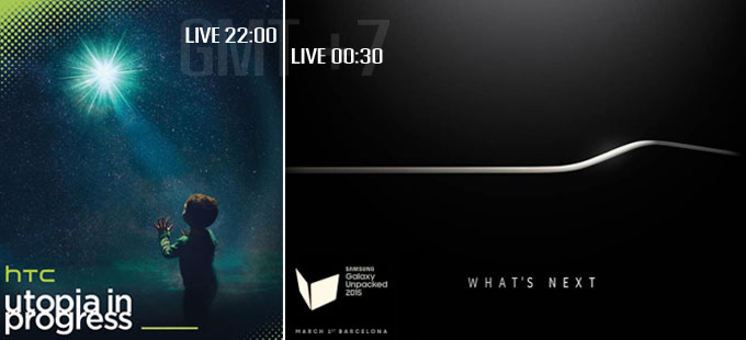 ถ่ายทอดสดงานเปิดตัว HTC One M9 แล้วต่อด้วย Samsung Galaxy S6