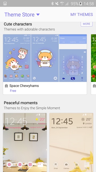 Theme Store คลัง theme ที่ Samsung เตรียมไว้ให้เจ้าของ Galaxy S6 ทุกคน…โดยเฉพาะสาวๆ