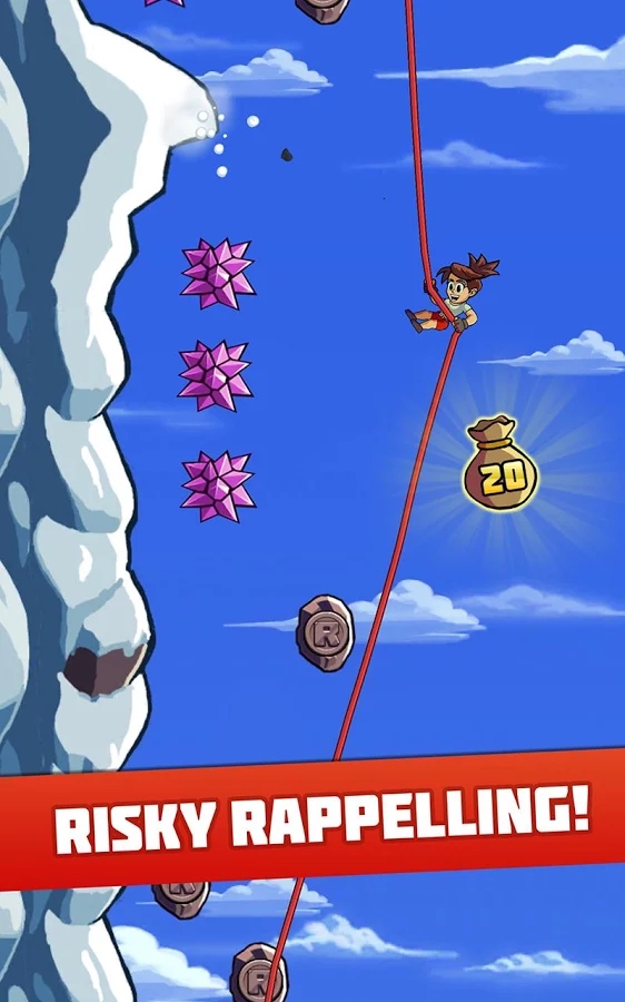 Radical Rappelling เกมใหม่ล่าสุดจากค่าย Halfbrick เปิดให้ดาวน์โหลดบน Play Store แล้ว