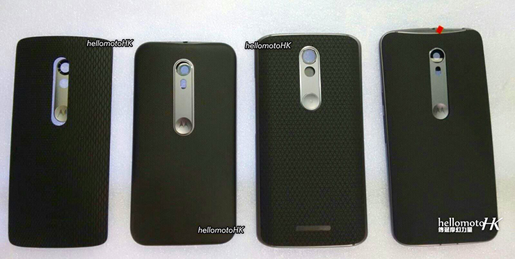 ถ่ายรูปครอบครัว.. หลุดรูปฝาหลังสมาร์ทโฟน Motorola 4 รุ่น เรียงกัน