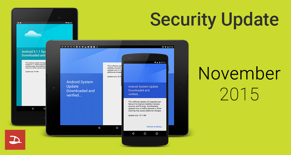 Google ปล่อย Security Update เดือนพฤศจิกายน สำหรับ Nexus แล้ว