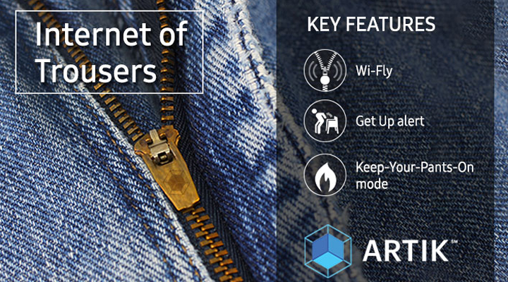 นี่แหละนวัตกรรม.. Samsung เผยโฉม กางเกงอัจฉริยะ Internet of Trousers