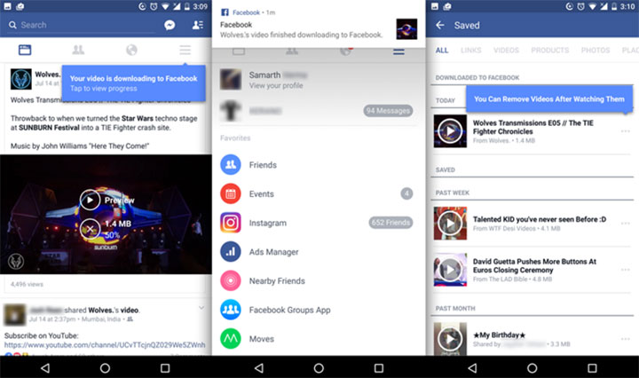 Facebook เพิ่มฟีเจอร์ offline video โหลดคลิปเก็บไว้ดูทีหลังได้