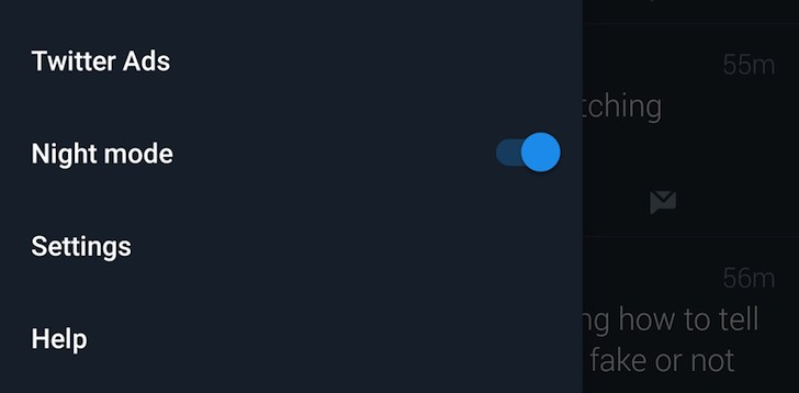 twitter เปิด night mode หรือโหมดกลางคืนจอเข้ม ให้ใช้งานบน Android ทุกเครื่องแล้ว