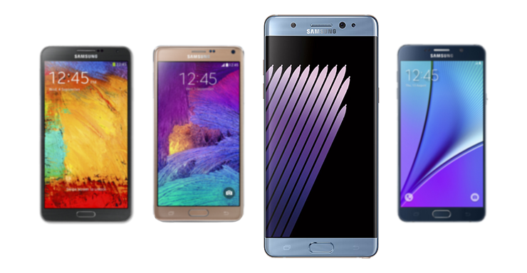 เปรียบเทียบ Galaxy Note 7 vs Galaxy Note 5, 4, 3 ควรค่าแก่การเปลี่ยนหรือไม่? มันดีกว่ายังไง?