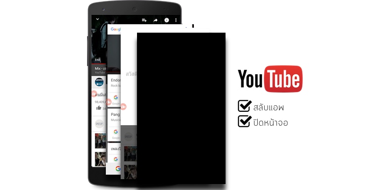 [Android Only] พบ YouTube สามารถเล่นแบบปิดจอ หรือสลับไปแอพอื่นได้ ผ่านบั๊กของ Google Now on Tap