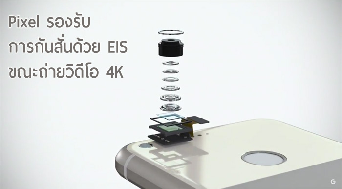 Pixel และ Pixel XL สามารถถ่ายวิดีโอ 4K พร้อมเปิดโหมดกันสั่นด้วย EIS ไปพร้อมกันได้