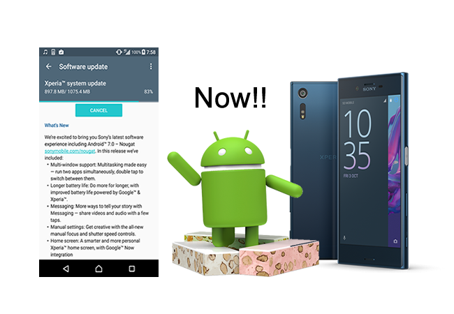Sony Xperia XZ เริ่มได้รับอัพเดท Android OS 7.0 Nougat กันแล้ว!