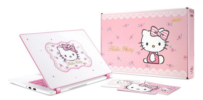โน้ตบุ๊คมุ้งมิ้ง.. Acer วางจำหน่าย Aspire V3 Hello Kitty Edition สุดหวานแหววในราคา 25,900 บาท