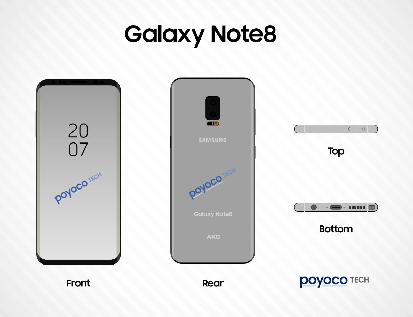 โผล่ภาพร่าง Samsung Galaxy Note 8 เผยกล้องหลังคู่ จอ Infinity Display คาดเปิดตัวปลายสิงหานี้
