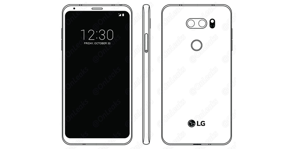 ภาพหลุดจากคู่มือคอนเฟิร์มดีไซน์ LG V30 อาจจะมาพร้อมกับกล้องหลังที่มีรูรับแสง f/1.6