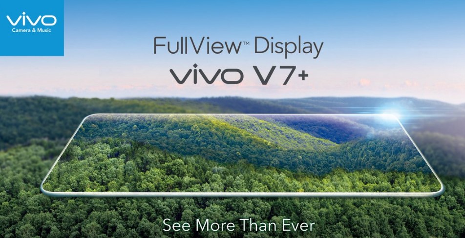 หลุดราคา vivo V7+ มือถือจอเต็ม FullView กล้องหน้า 24MP ราคา 11,990 บาท