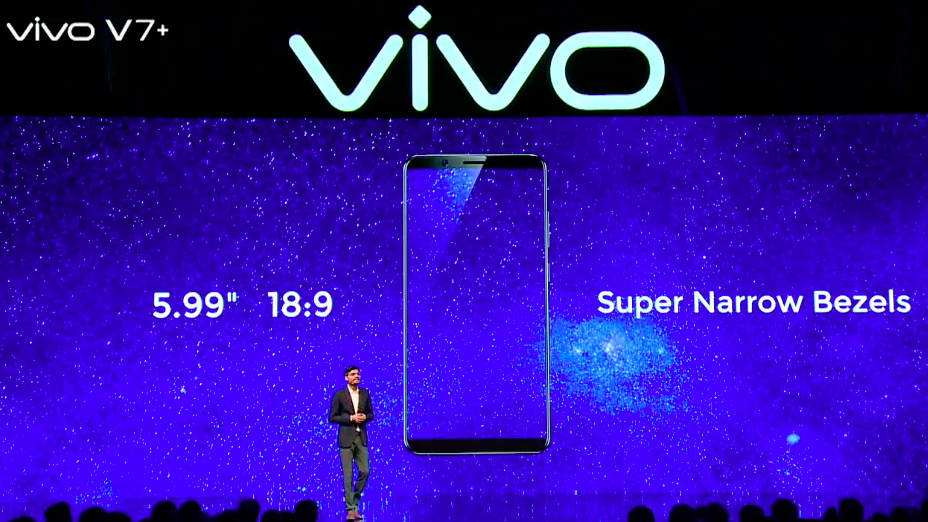 เปิดตัวแล้ว vivo V7+ มือถือจอ FullView พร้อมกล้องหน้าเซลฟี่สุดโหด 24MP เปิดราคาที่ 11,363 บาท