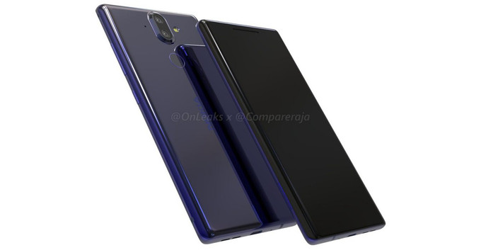 ภาพเรนเดอร์ล่าสุดของ Nokia 9 เผยให้เห็นหน้าจอขอบโค้ง dual edge และการหายไปของรูหูฟัง 3.5 มม.