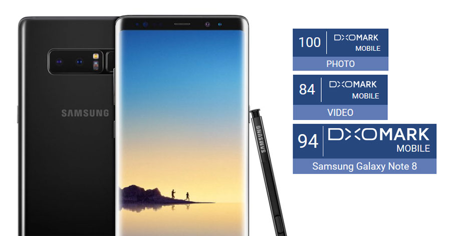 Galaxy Note 8 มือถือเครื่องแรกที่ได้ 100 คะแนนจาก DxOMark ด้านการถ่ายภาพ (คะแนนรวม 94) ชูเป็นกล้องที่ถ่ายภาพนิ่งได้ดีที่สุด
