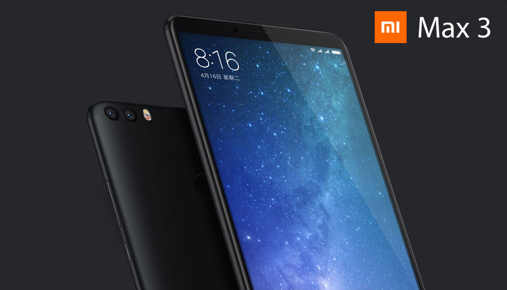 รายละเอียด Mi Max 3 มาแล้ว จอใหญ่ขึ้นเป็น 7 นิ้ว กล้องคู่ แถมแบตกระโดดไป 5500 มิลลิแอมป์