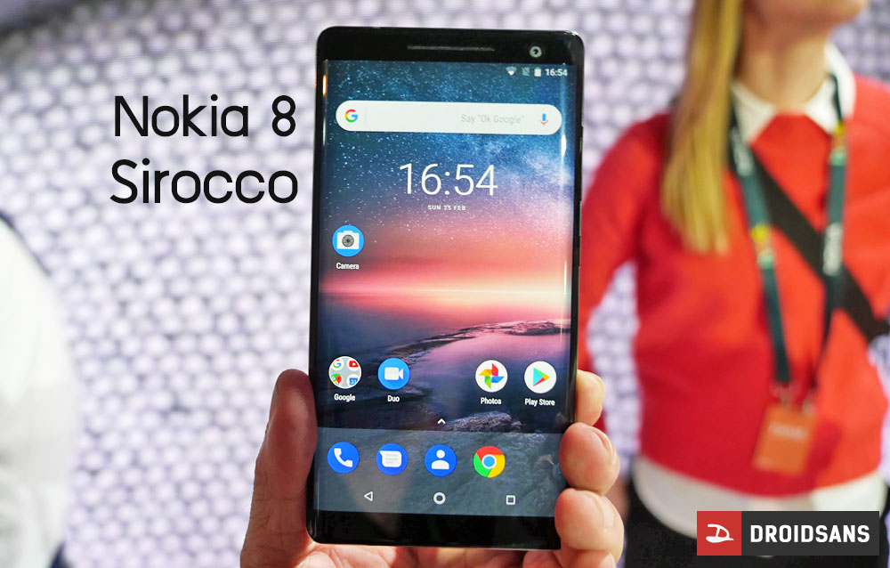 เปิดตัว Nokia 8 Sirocco เรือธงที่แท้จริงของ Nokia อัพเกรดดีไซน์, กล้อง, หน้าจอ และความจุใหม่