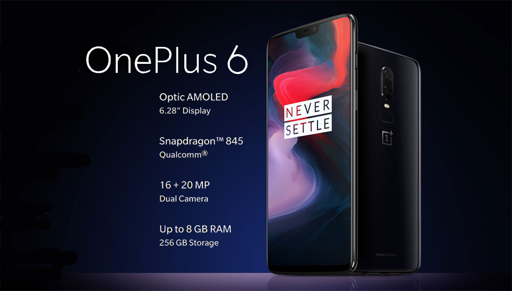 เปิดตัว OnePlus 6 เร็ว แรงด้วย Snapdragon 845 + Oxygen OS กล้องคู่เก็บแสง ถ่าย Slow-mo ได้เป็นนาที