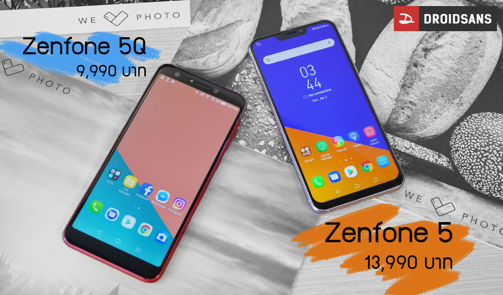 เปิดราคา Zenfone 5 13,990 บาท และ Zenfone 5Q 9,990 บาท พิเศษสมาชิก Asus รับส่วนลดสูงสุด 4,000