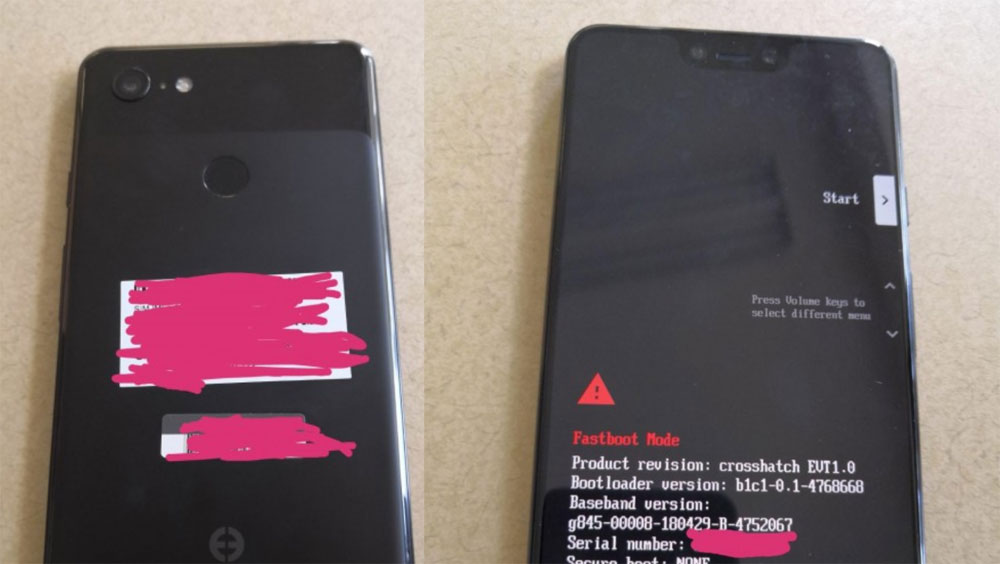 หนีไม่พ้น.. ภาพเครื่องทดสอบยืนยัน Pixel 3 XL มีรอยบาก (notch) บริเวณขอบจอด้านบนแน่นอน