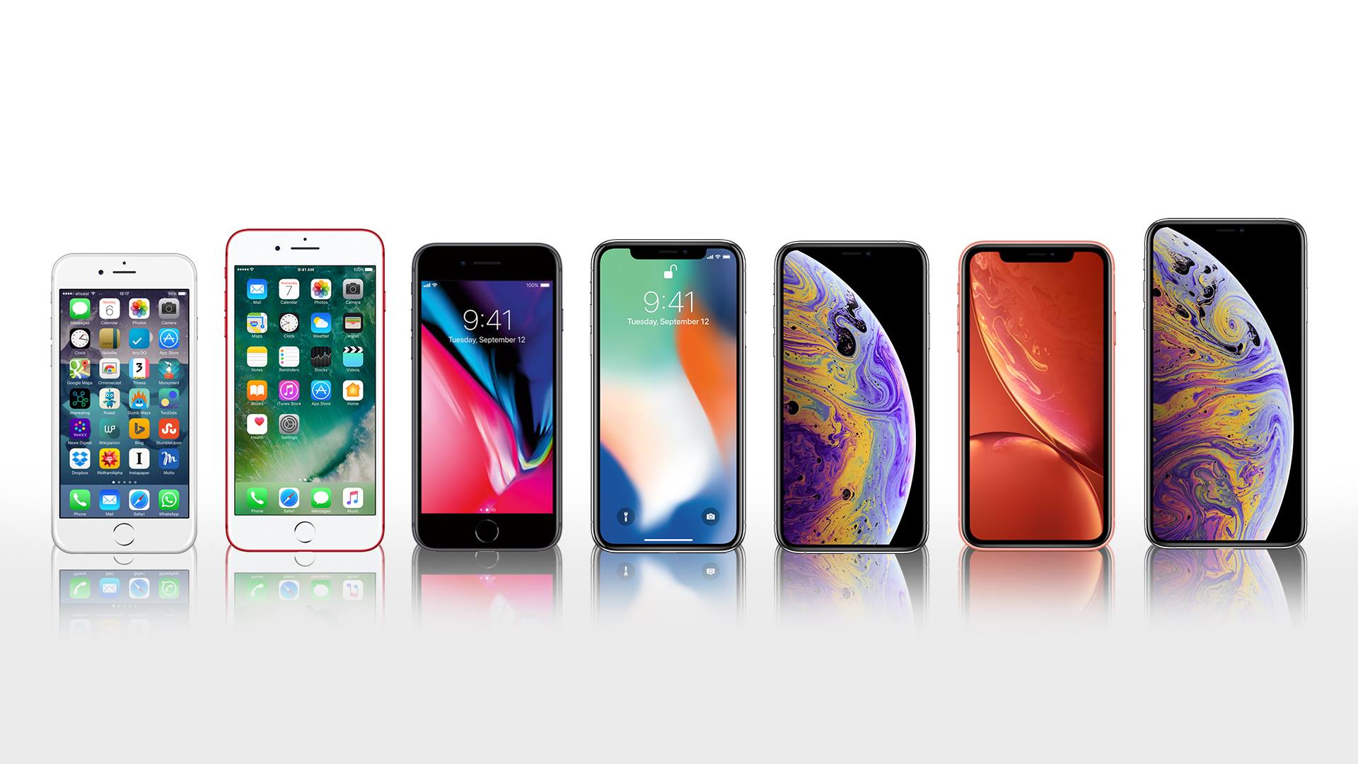 iPhone 7 -iPhone XS Max