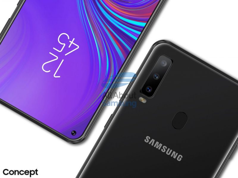 ภาพชัดๆ ของ Galaxy A8s มือถือจอ Infinity-O รุ่นแรกของ Samsung ที่เผลอๆ จะไม่มีช่องหูฟัง 3.5 ซะแล้ว