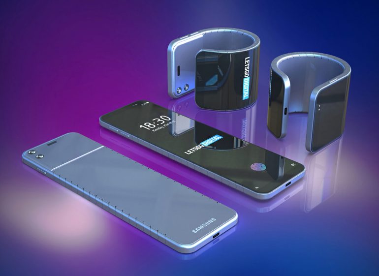 Samsung จดสิทธิบัตรใหม่ สมาร์ทโฟนโค้งงอได้ พร้อมรัดแขนใช้งานเป็นสมาร์ทวอช