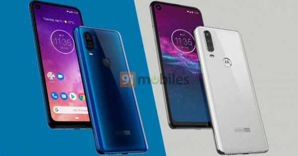 ซ้าย - Motorola One vision , ขวา - Motorola One Action