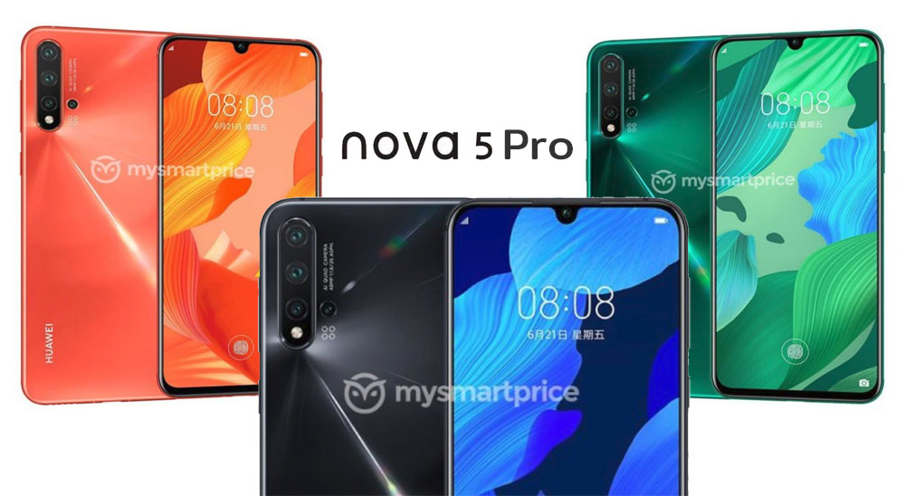 เผยภาพและสเปค Huawei Nova 5 Pro พร้อมกำหนดเปิดตัวในวันที่ 21 มิถุนายนนี้